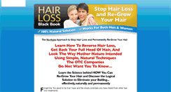 Desktop Screenshot of hairlossblackbook.com